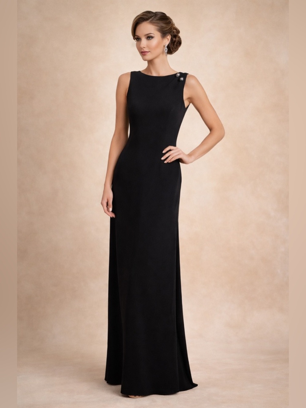 NWT | Lauren x Ralph Lauren | Vintage Timeless Long Sleeveless Black Gown Size 6